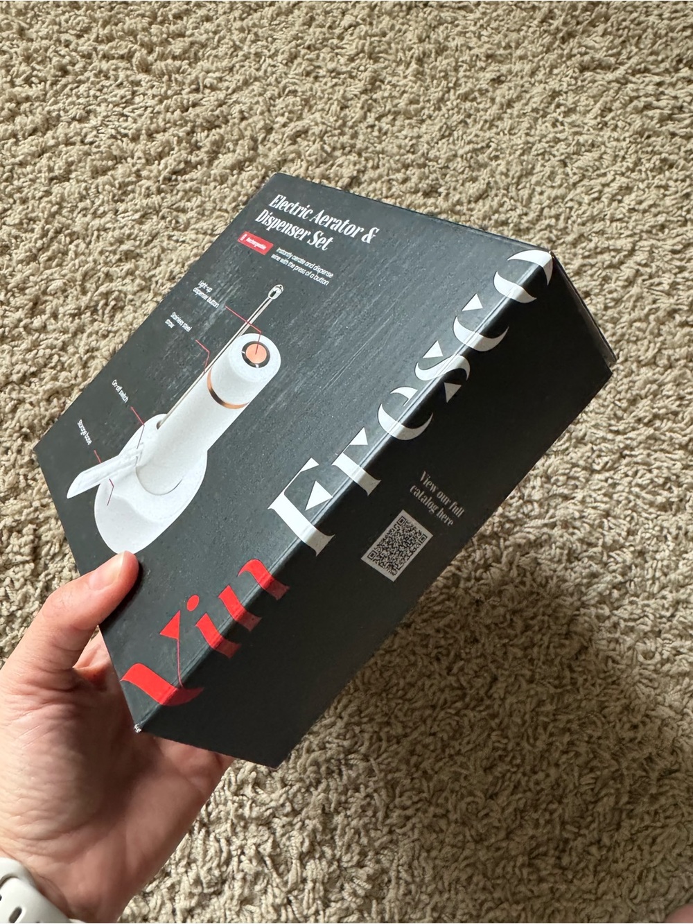 Rechargeable Electric Aerator & Dispenser - White - Picture 2 of 4
